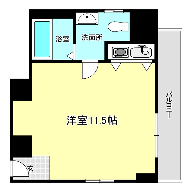大阪市西区西本町２丁目の賃貸マンションの間取り