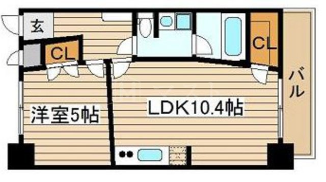 大阪市西区土佐堀３丁目の賃貸マンションの間取り