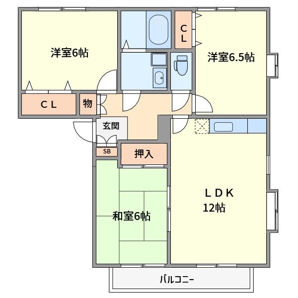 グラーツ弐番館の間取り