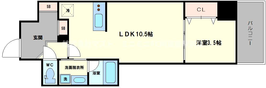 アーバネックス阿波座駅前の間取り
