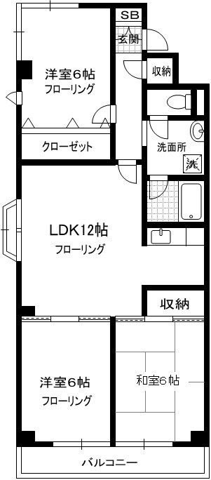 シャルムウキマの間取り|間取りです。
