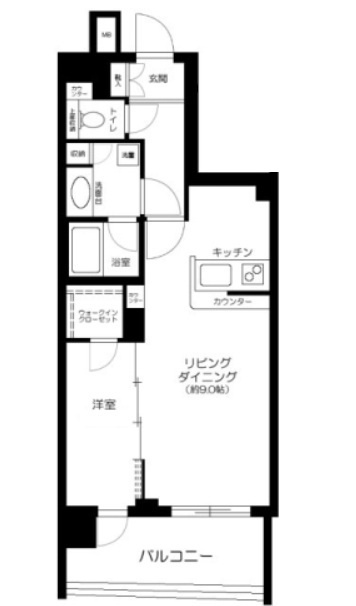 プレミアム三ノ輪の間取り|間取りです。
