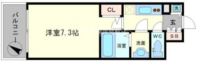 大阪市西区江戸堀２丁目の賃貸マンションの間取り
