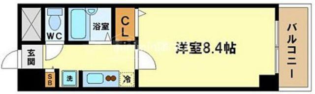 大阪市西区江戸堀２丁目の賃貸マンションの間取り