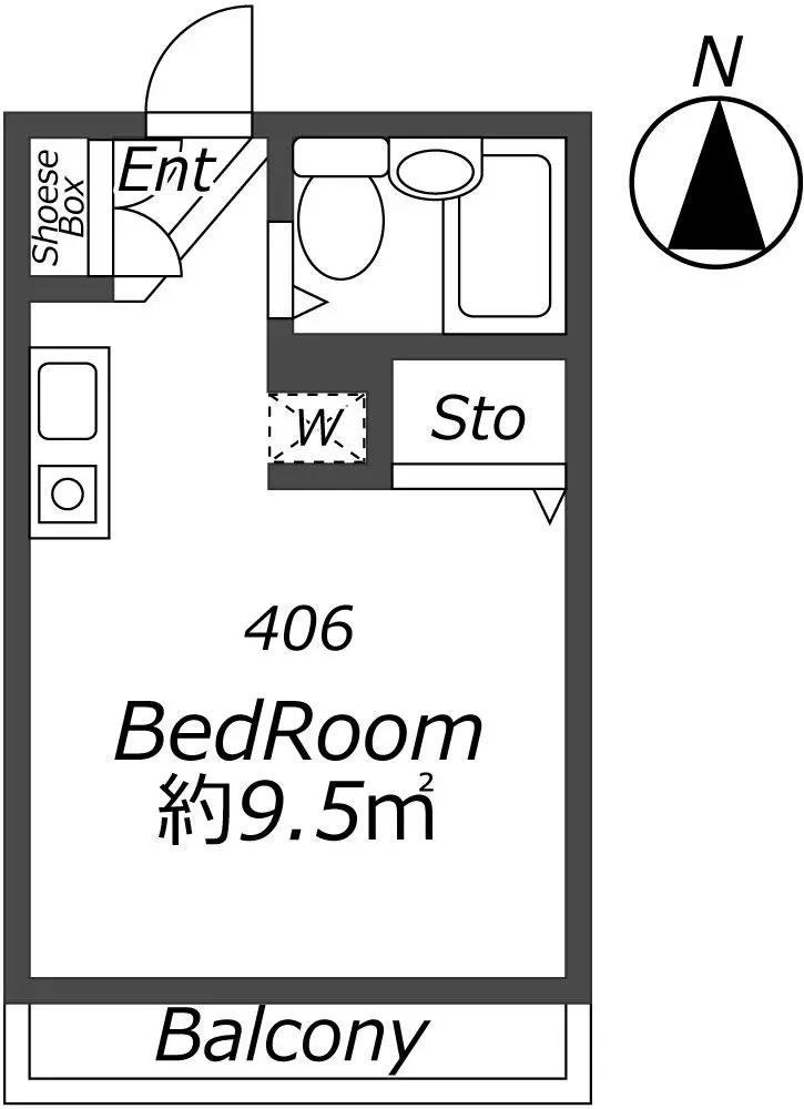 AP1245 GAP町屋 406の間取り|



