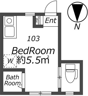 【間取り】 | AP798 サークルハウス関町北 103 | 




