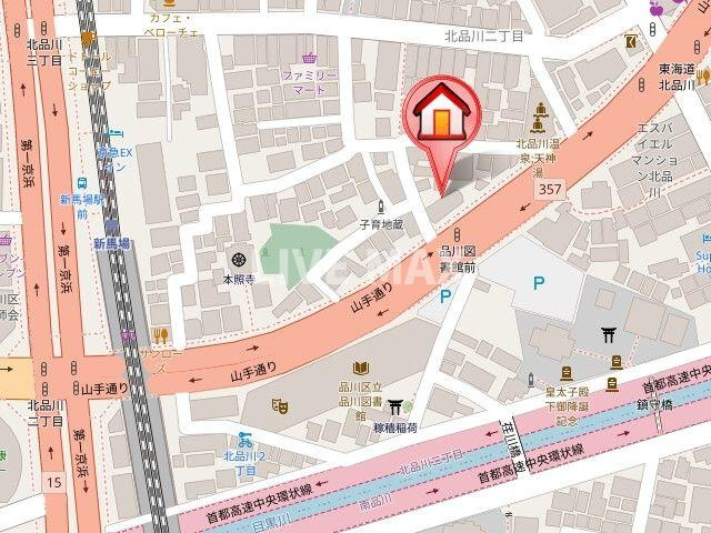 【地図】クレヴィアリグゼ北品川Ⅱステーションコート