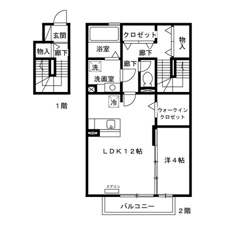 花水木Gの間取り