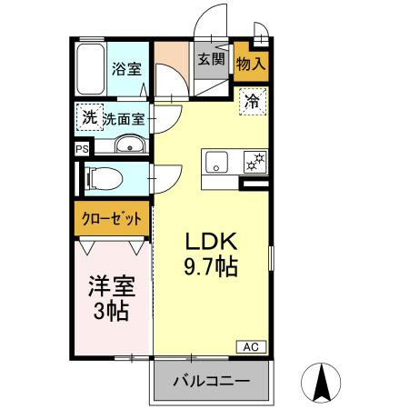 サンクレアⅢ棟の間取り