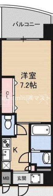 大阪市港区磯路２丁目の賃貸マンションの間取り