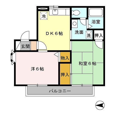 ガーデンヒルズ　Ｃの間取り