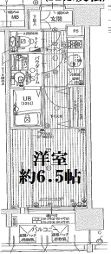 大阪市港区市岡元町３丁目の賃貸マンションの間取り