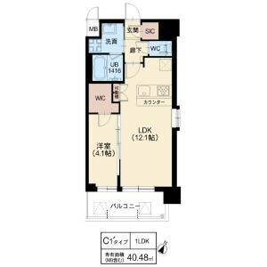 大阪市港区波除５丁目の賃貸マンションの間取り