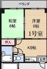 大阪市港区夕凪１丁目の賃貸マンションの間取り