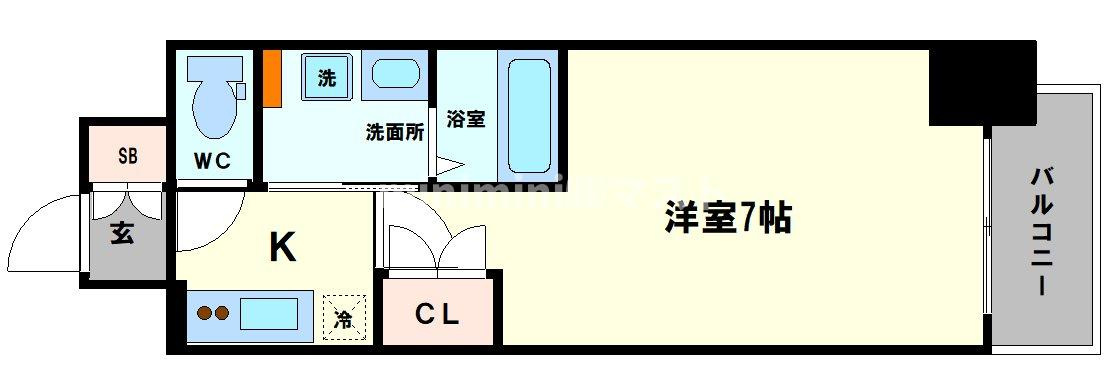 ジュネーゼみなと弁天町の間取り