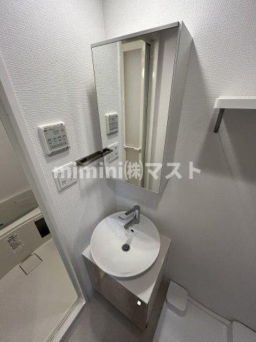 大阪市港区市岡１丁目の賃貸マンションの洗面所