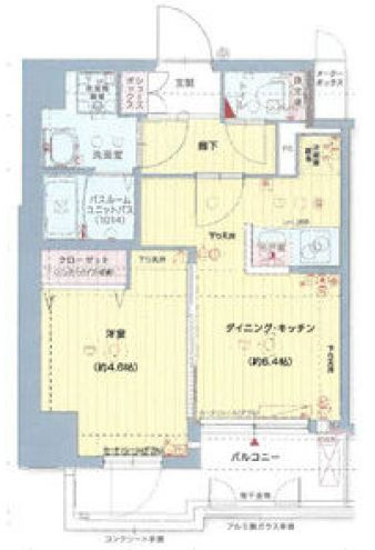 大阪市港区南市岡２丁目の賃貸マンションの間取り