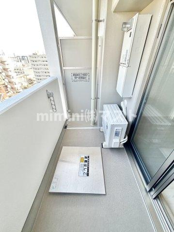 大阪市福島区海老江６丁目の賃貸マンションのバルコニー