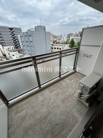 大阪市福島区吉野５丁目の賃貸マンションのバルコニー