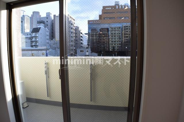 大阪市福島区福島６丁目の賃貸マンションのバルコニー