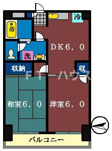 リーブル金杉の間取り