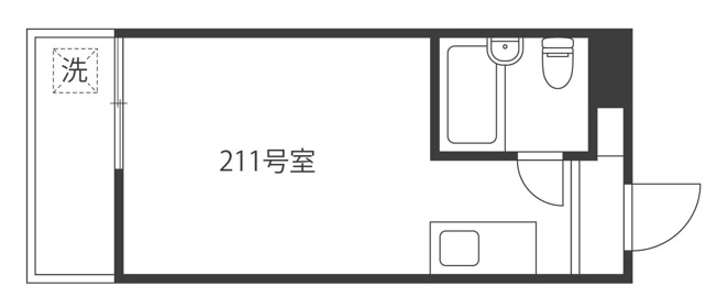 【間取り】 | AP13 メゾン・ド・ルージュ211（学芸大学） | 



