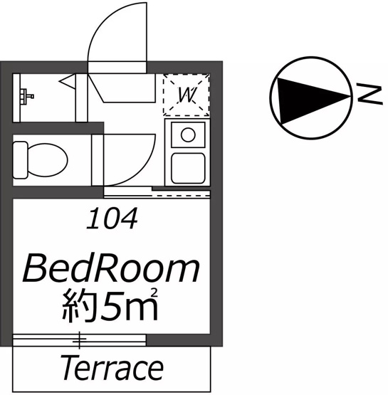 【間取り】 | AP1168 ポンデロッサ学芸大学 104 | 




