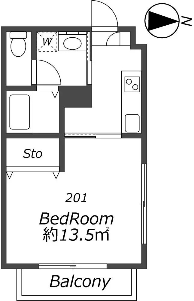 AP1180 レスポワール小岩 201の間取り|



