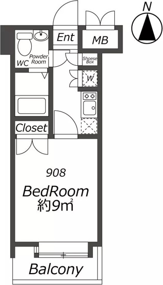 【間取り】 | AP1308 ダイナコートエスタディオレシェンテ 908 | 




