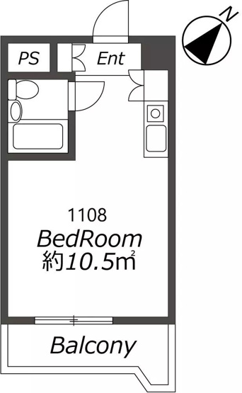 【間取り】 | AP1286 メゾン・ド・ミラージュ 1108 | 




