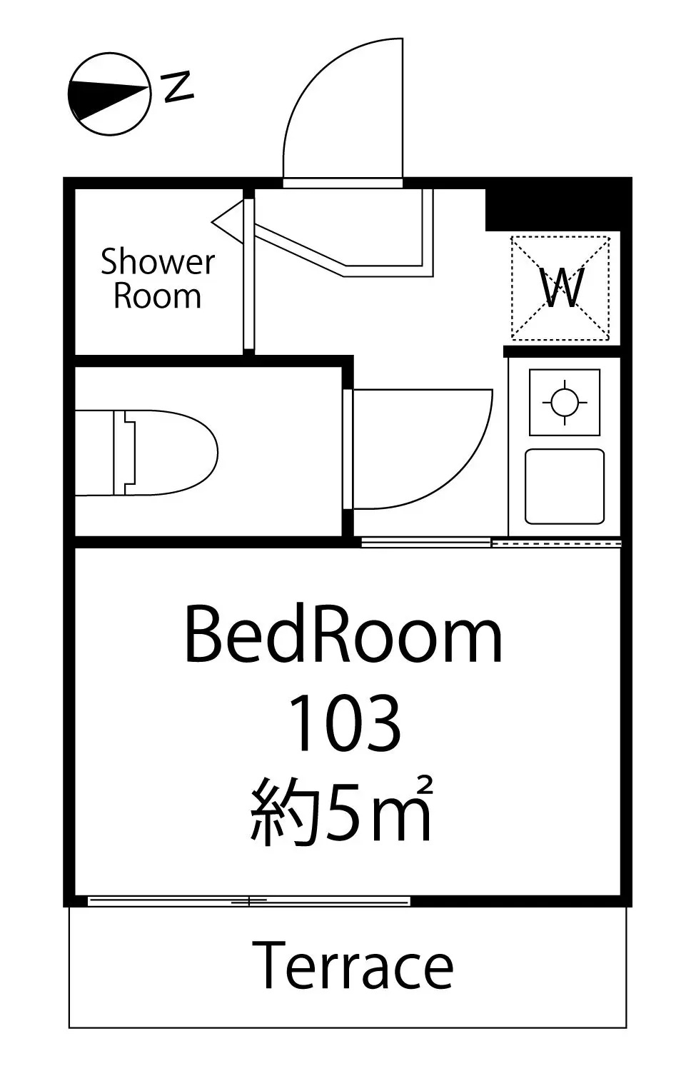 AP1058 ポンデロッサ学芸大学 103の間取り|




