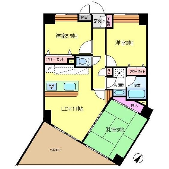 ボヌールの間取り
