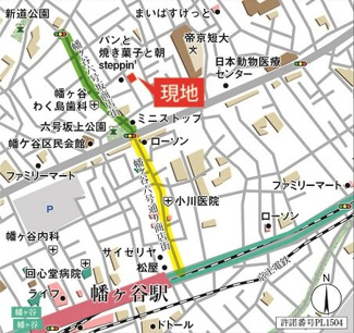 【地図】デュオメゾン渋谷本町