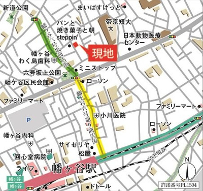 【地図】デュオメゾン渋谷本町