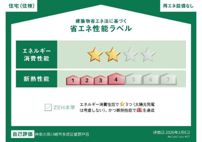 【外観】 | CASA・嶋 | 省エネ性能ラベル