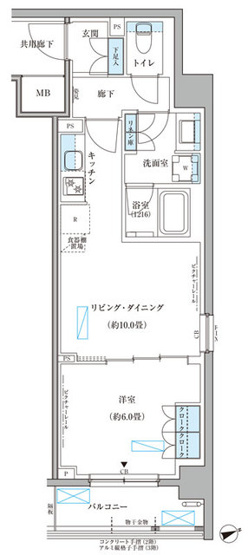 【間取り】 | パークアクシス文京本郷