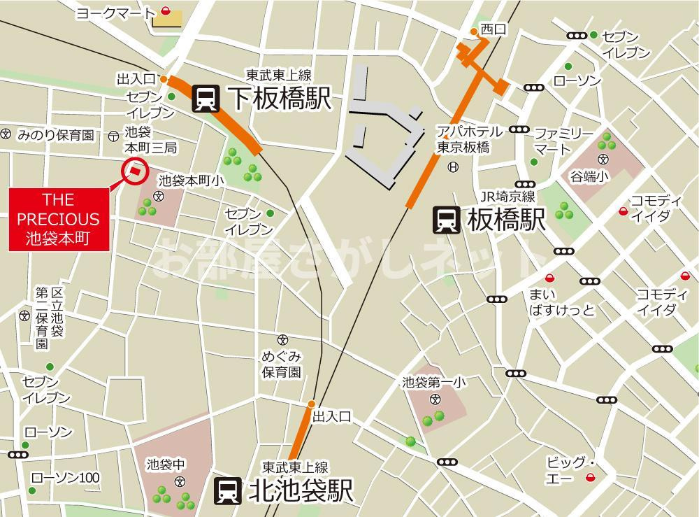 ＴＨＥ　ＰＲＥＣＩＯＵＳ　池袋本町【おとり物件なし】#学生・社会人にオススメ！初期費用分割払いOK！の地図