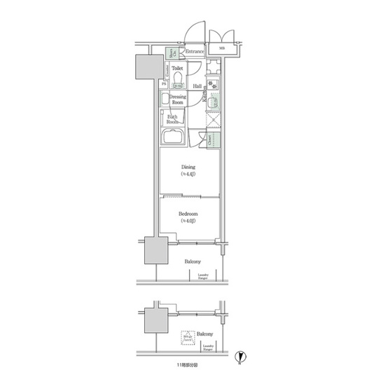 【間取り】 | ブルックサイドレジデンス木場