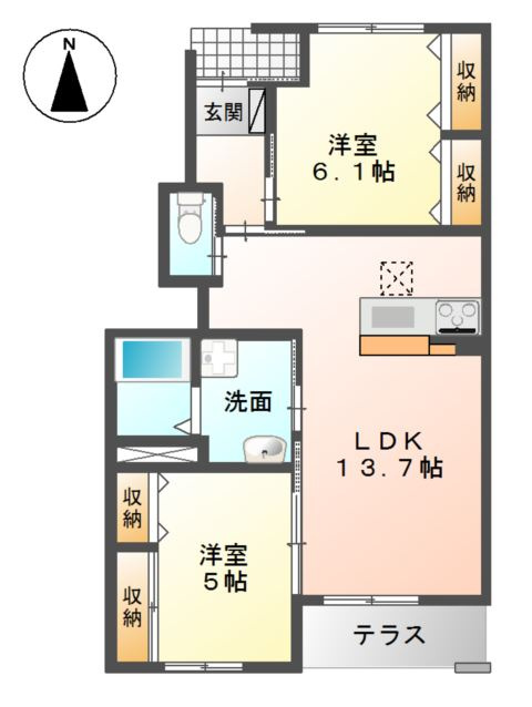 フレシール御南の間取り