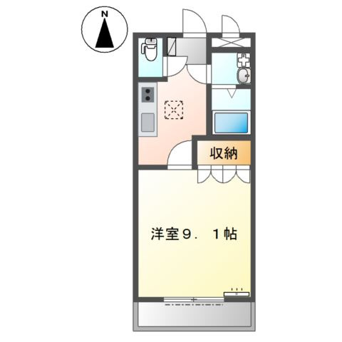 ルミエール大坪の間取り