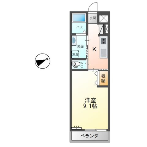 コーポ東雲（コーポシノノメ）の間取り