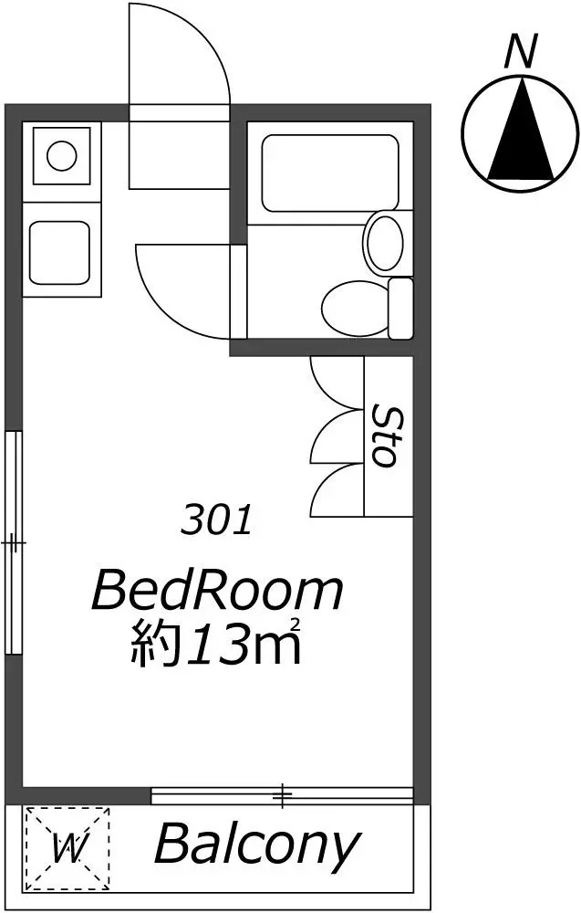 AP780 メゾン・ド・サフィール 301の間取り|




