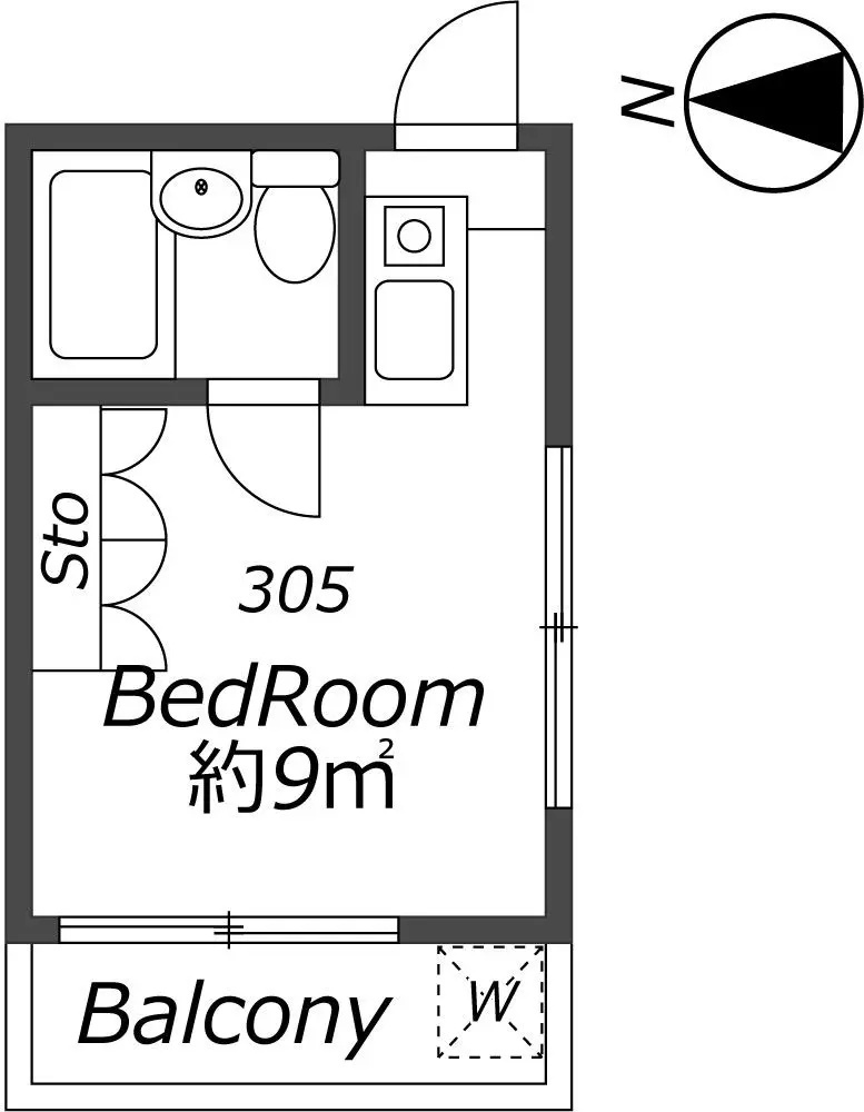AP764 メゾン・ド・富士見町 305の間取り|




