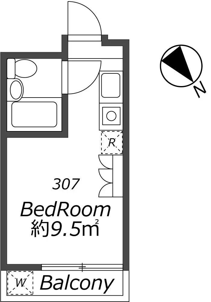 AP599 メゾン・ド・ジュリー 307の間取り|




