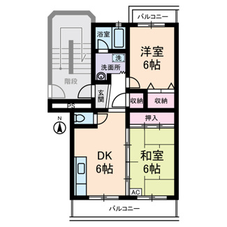 【間取り】 | クレール１８
