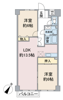 【間取り】 | 吉祥寺北町ハイム