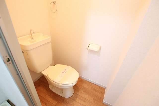 トイレ上に収納あります