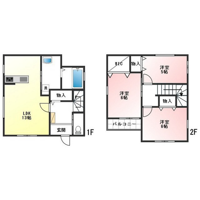 Ｌａｎｄ　ｃｏｕｒｔ　高田橋駅の間取り