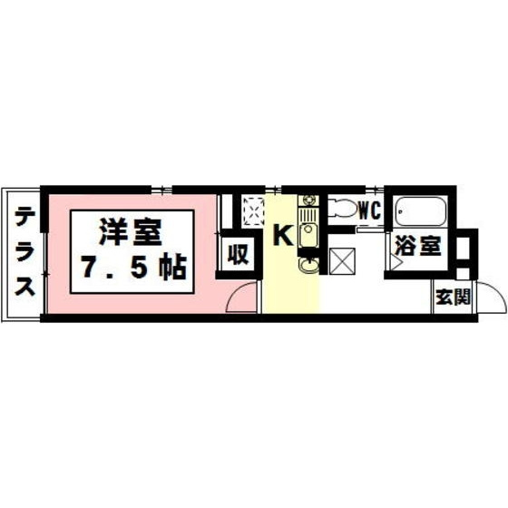 岐阜市元町１丁目のアパートの間取り