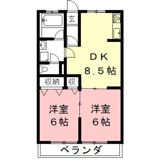 今嶺ビルの間取り